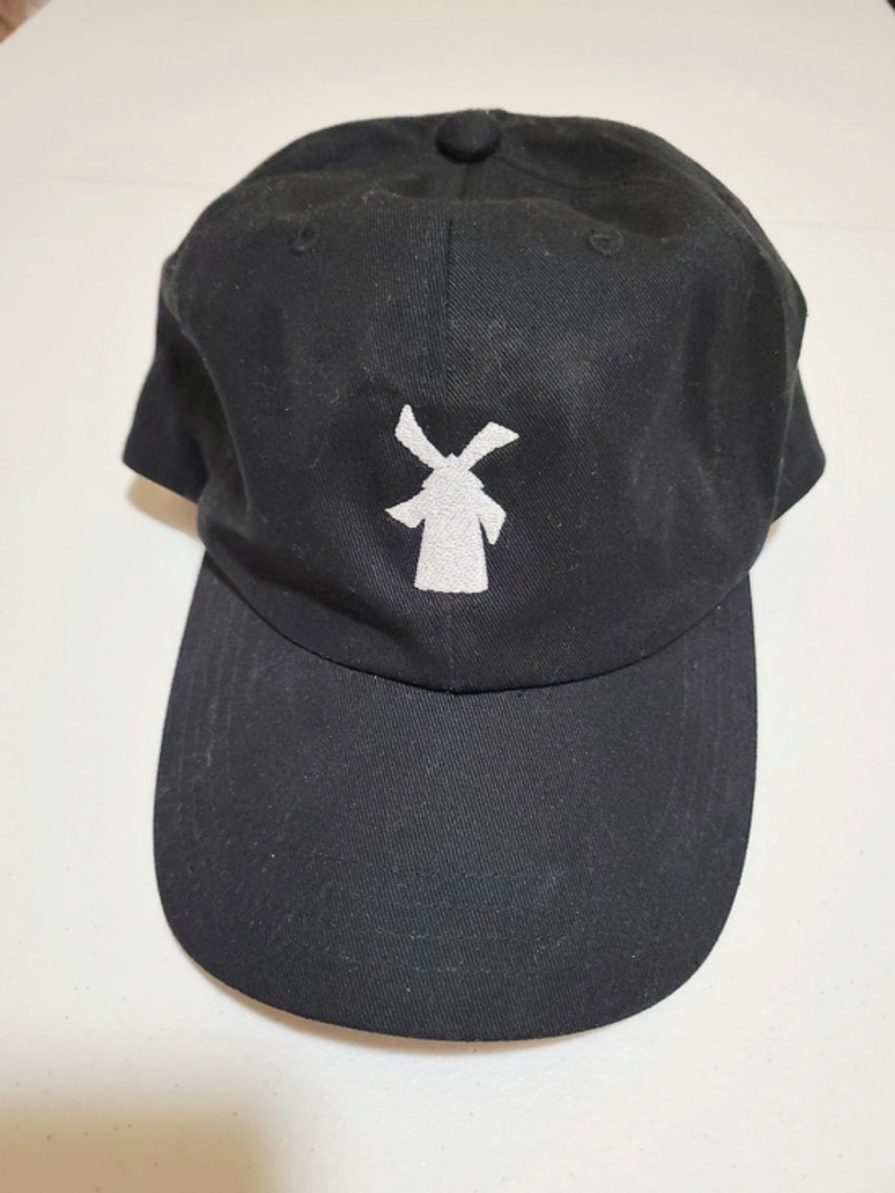 Dutch Bros Windmill Logo Black Baseball Cap